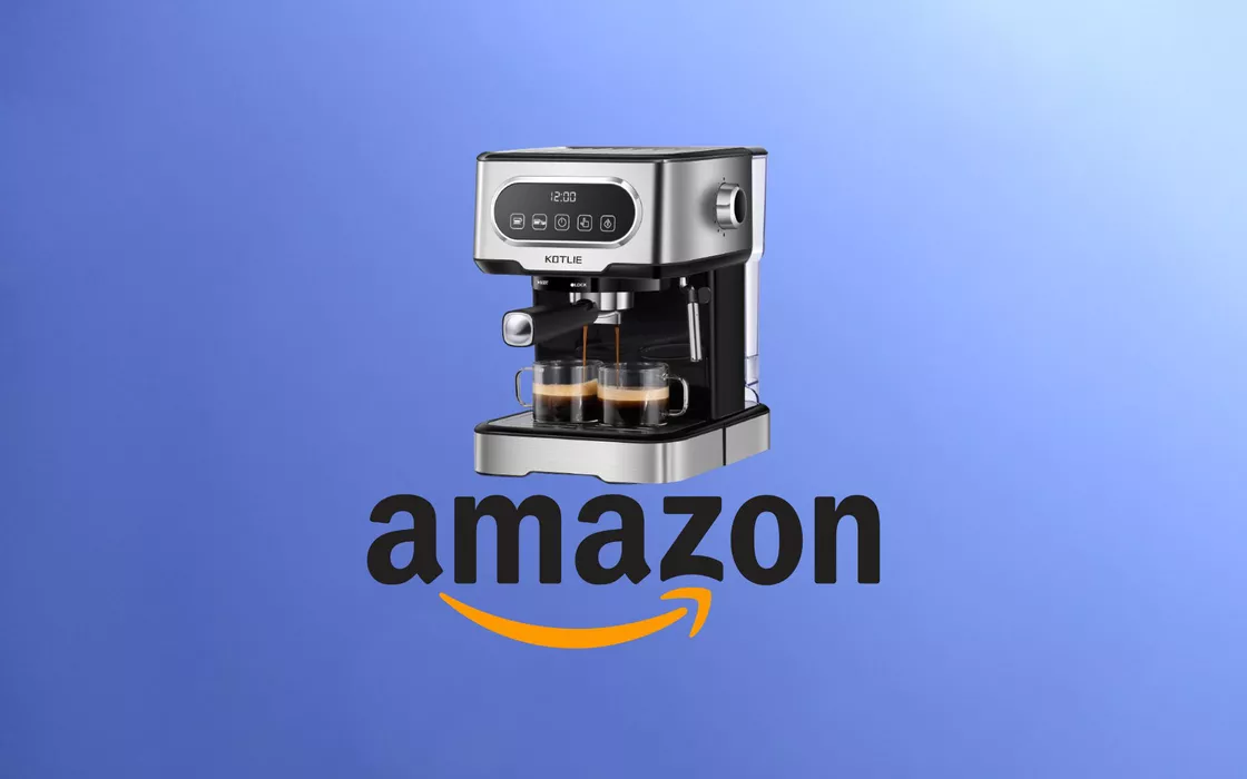 Macchina da caffè professionale con coupon del 45% su Amazon