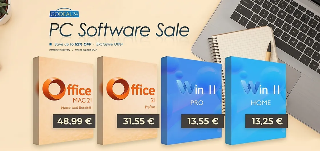 Office 2021 Pro a 31,55 € e Windows 11 Pro a 13,55 €: paghi una volta, accesso per sempre