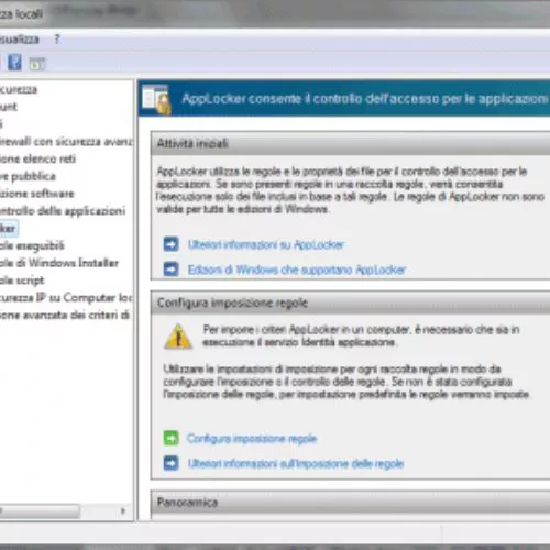 Configurare la funzionalità AppLocker in Windows 7