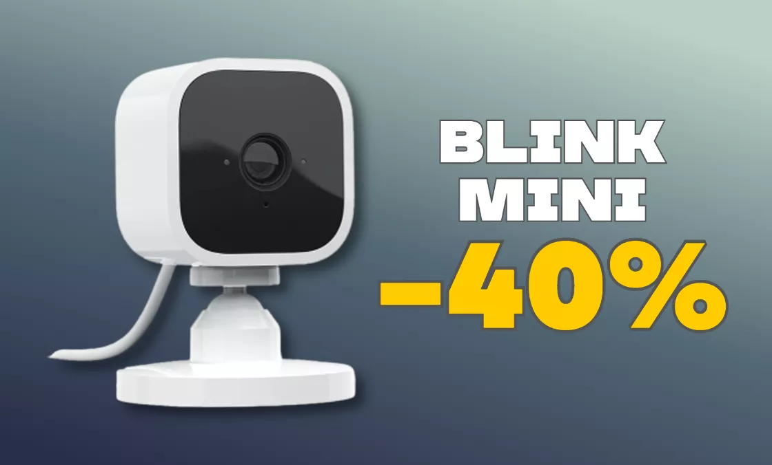 Blink Mini da URLO su Amazon: sconto immediato del 40%