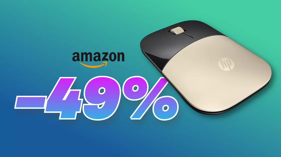 Mouse HP sottile, leggero e SUPER SCONTATO: -49% su Amazon