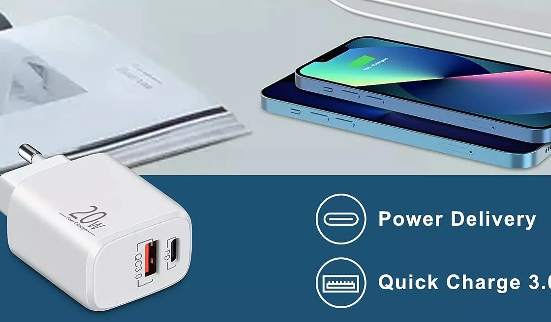 Con la doppia COMBO sconto+COUPON questo fantastico caricatore USB C a due porte ti costa solo 5€