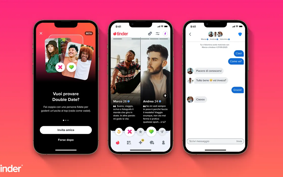 Tinder lancia la nuova funzione Double Date: di cosa si tratta?