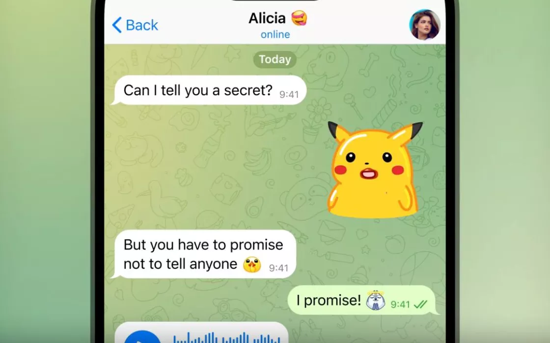 Vocali e video con informazioni riservate? Si cancellano da soli su Telegram