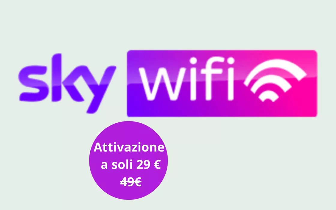Sky Wifi: fibra 100% ultraveloce a soli 24,90 € al mese per un anno
