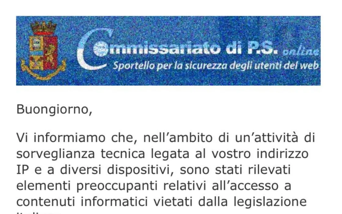 Allarme truffa: cancellate subito l'email della Polizia di Stato o vi svuoterà il conto corrente