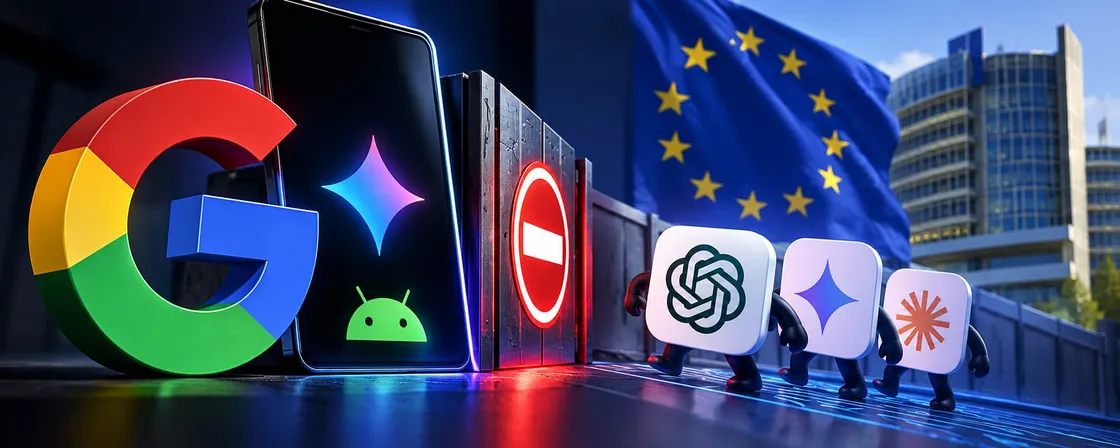 Google sfida l'UE: non vuole dare agli assistenti AI rivali gli stessi accessi di Gemini