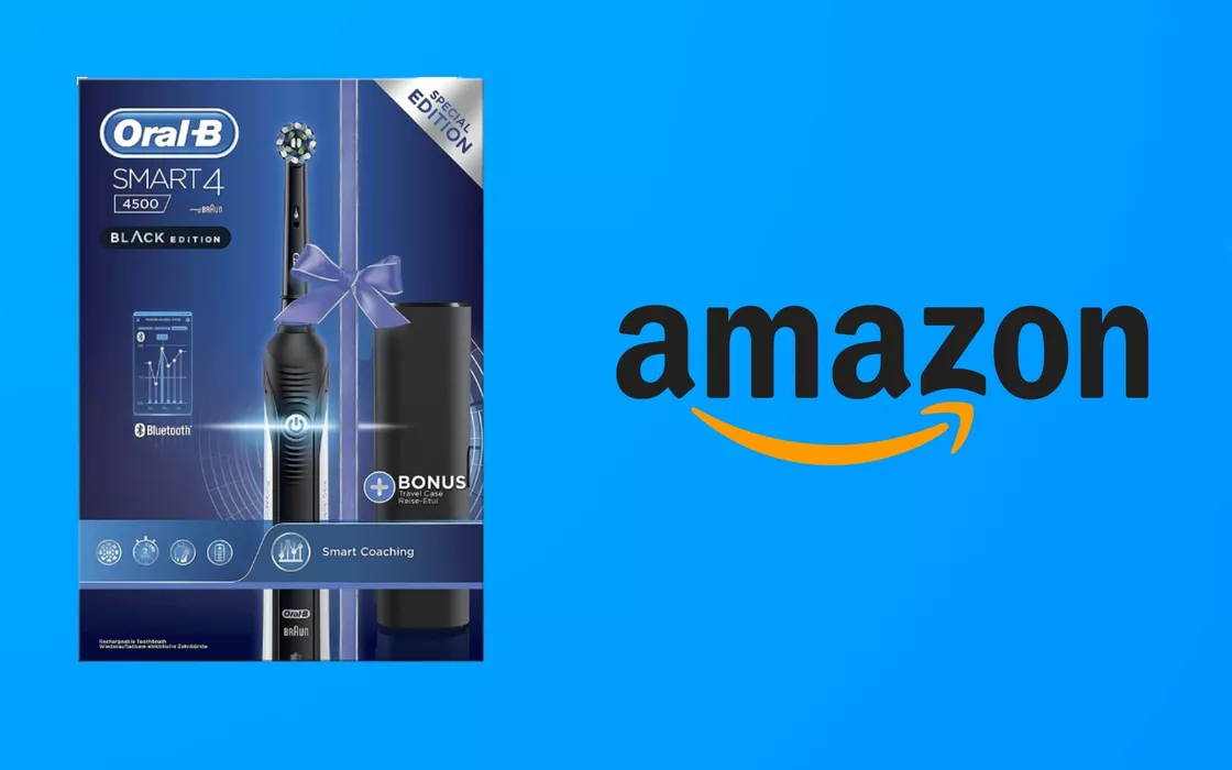 Spazzolino elettrico Oral-B Smart 4 4500 al 36% di sconto su Amazon