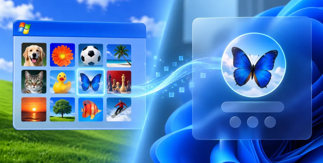 Windows XP e il trucco nascosto dell'avatar dopo 25 anni: confronto con Windows 11