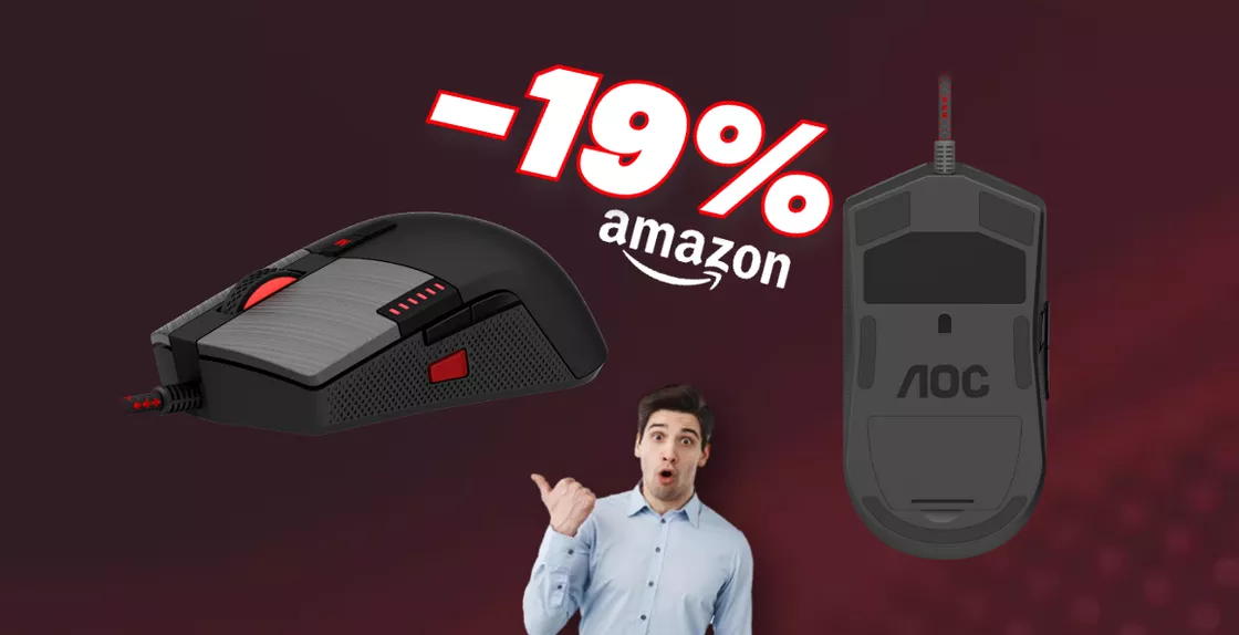 Un mouse da gaming AOC a soli 13€?! Sì, solo su Amazon!