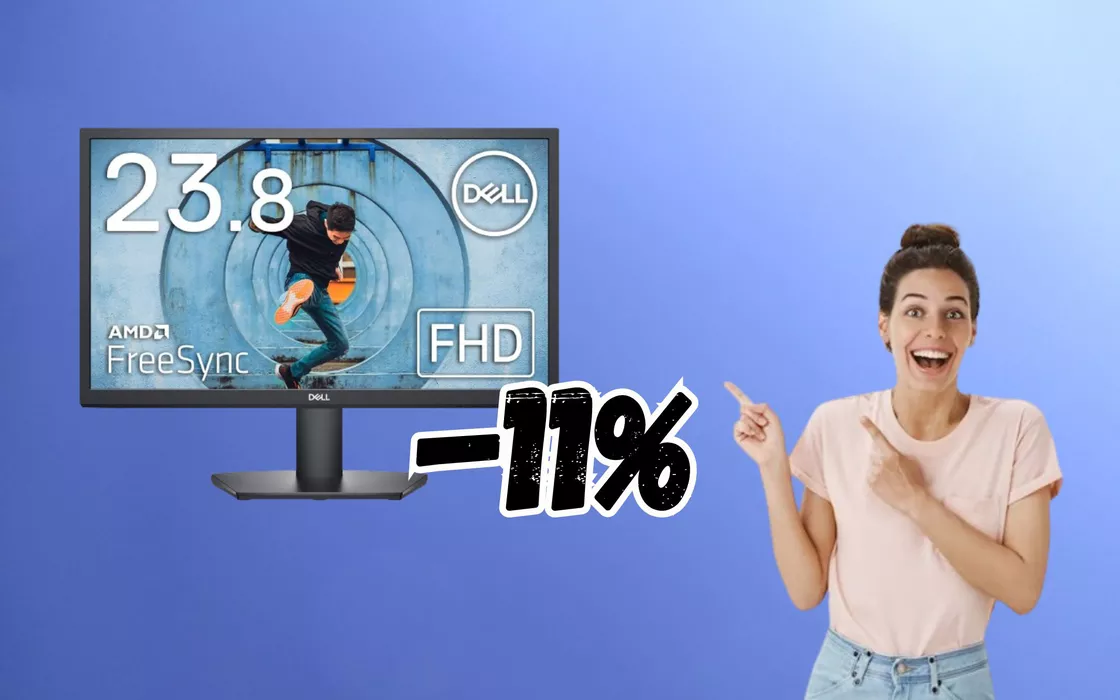 Il monitor FULL HD di DELL va a ruba su Amazon, costa solo 90 EURO