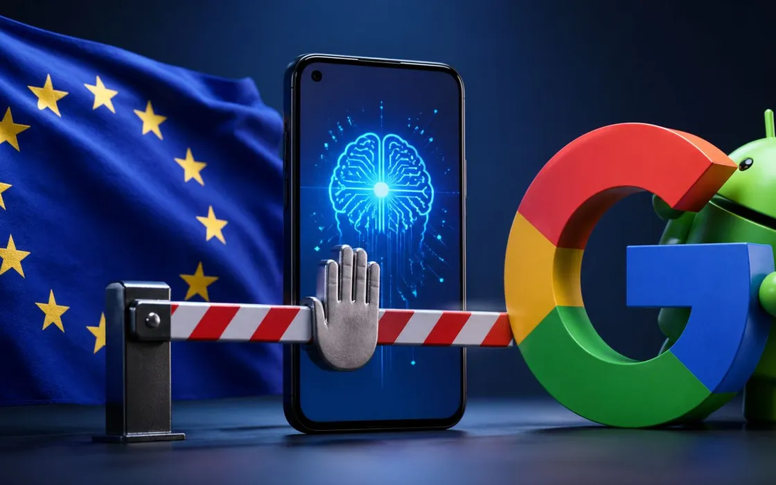 UE chiede a Google di aprire l'AI su Android: scontro acceso