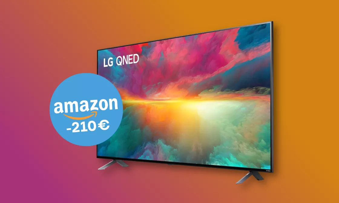 Fantastico smart TV LG QNED 4K da 75'' al MINIMO su Amazon (-210€)