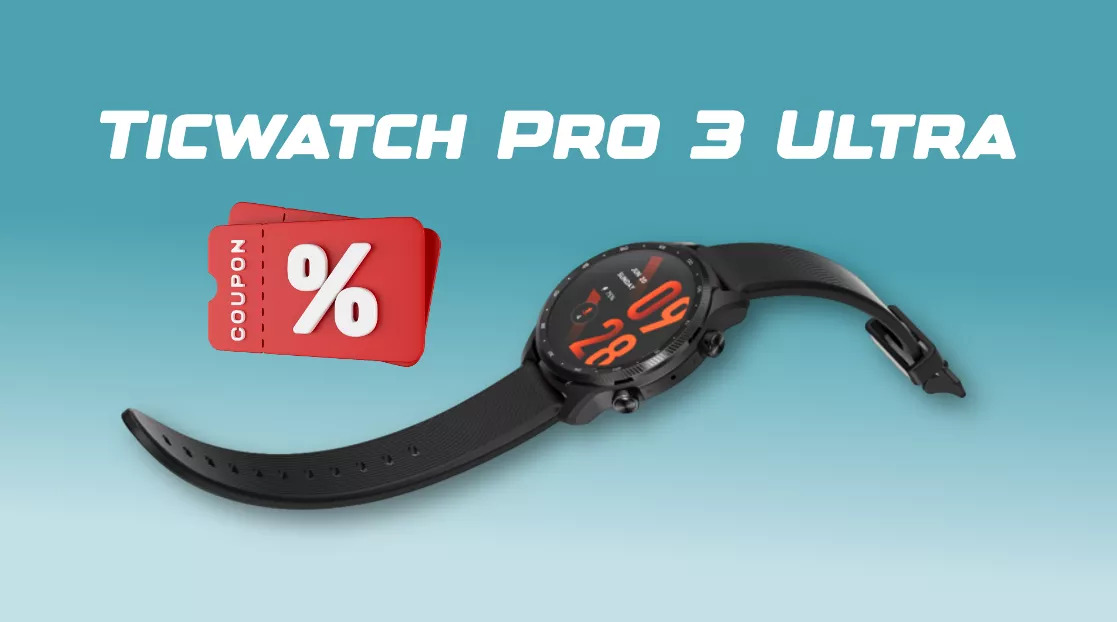 Ticwatch Pro 3 Ultra con doppio display: perfetto per fitness e benessere