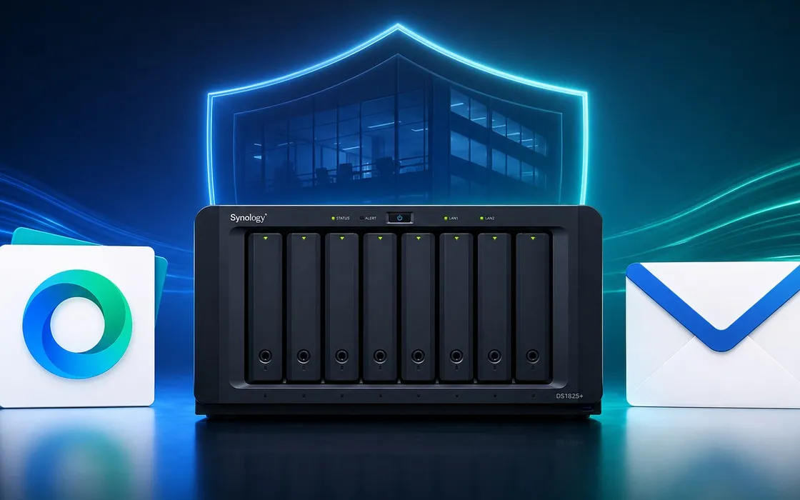 Basta cloud pubblico: Synology DS1825+ porta collaborazione Office ed email dentro l'azienda