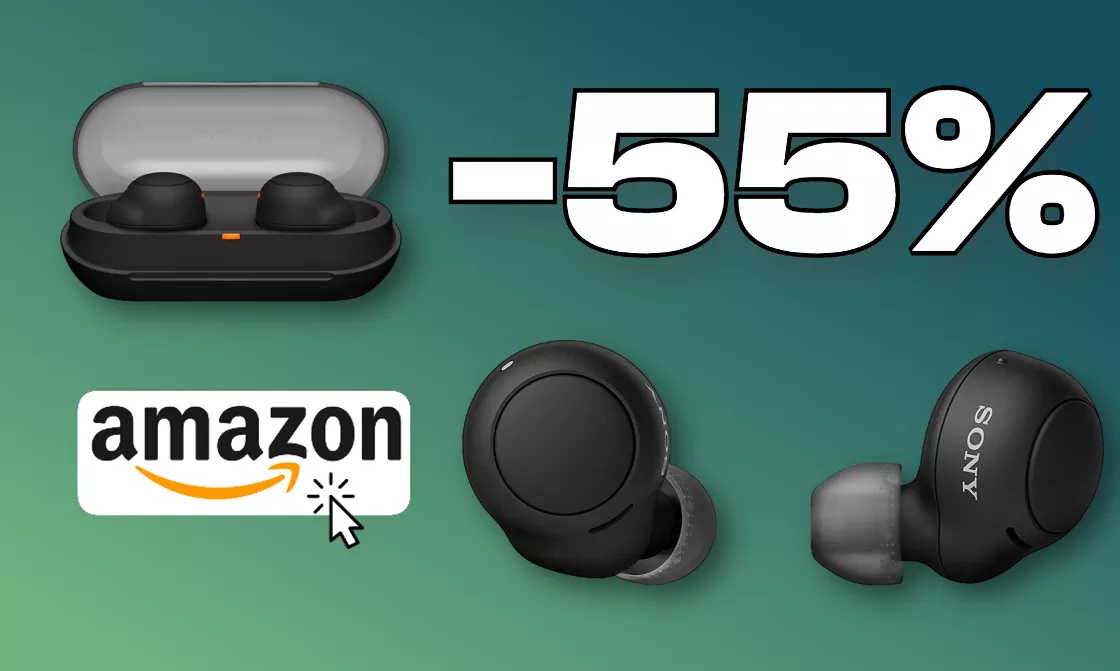 Amazon, l'affare è servito: -55% sugli auricolari Bluetooth di Sony