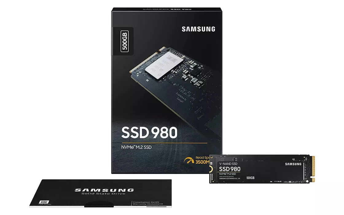 SSD Samsung 980 da 500 GB con tecnologia NVMe M.2: sconto imperdibile del 44% su Amazon