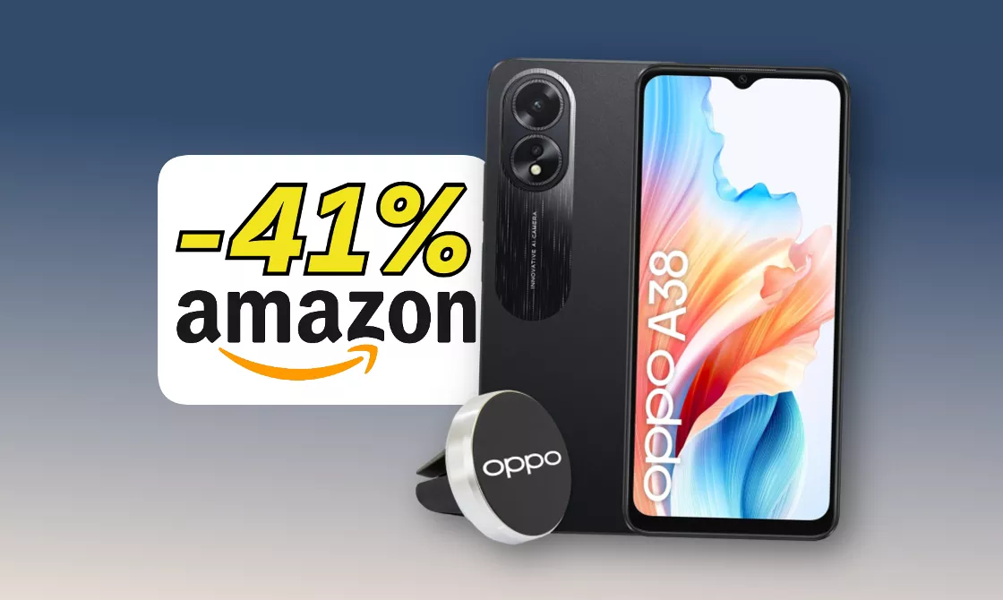 Amazon quasi REGALA l'OPPO A38 con display a 90Hz (-41%)