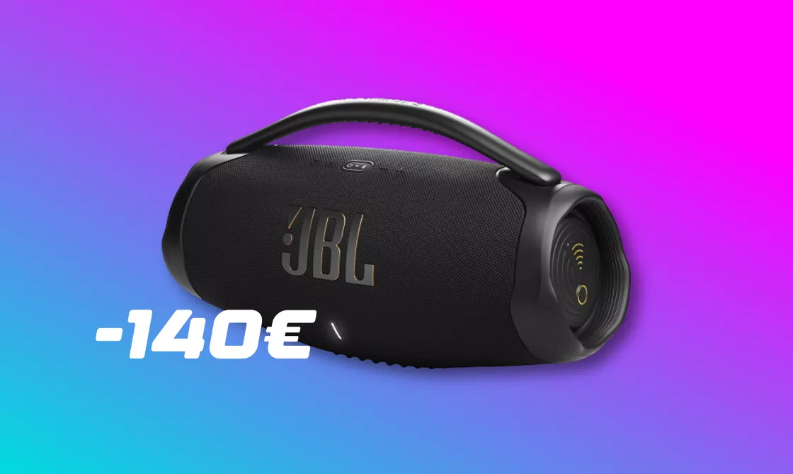 Risparmia 140€ sull'acquisto del super speaker wireless JBL impermeabile