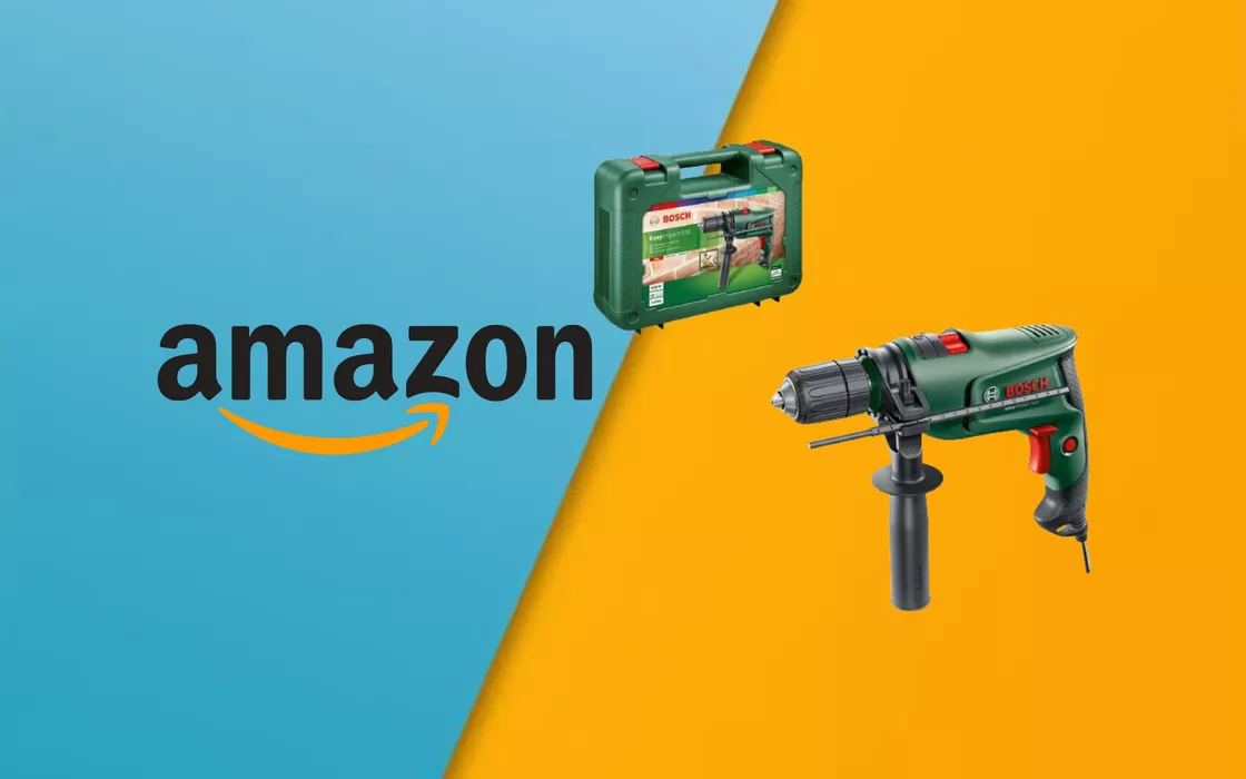 Trapano BOSCH con valigetta e accessori al 34% su Amazon