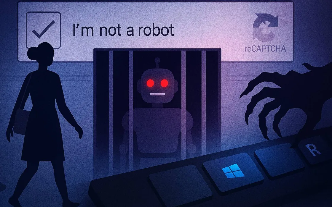 CAPTCHA falsi (Cloudflare/Google) ora installano malware: non premere Windows+R!