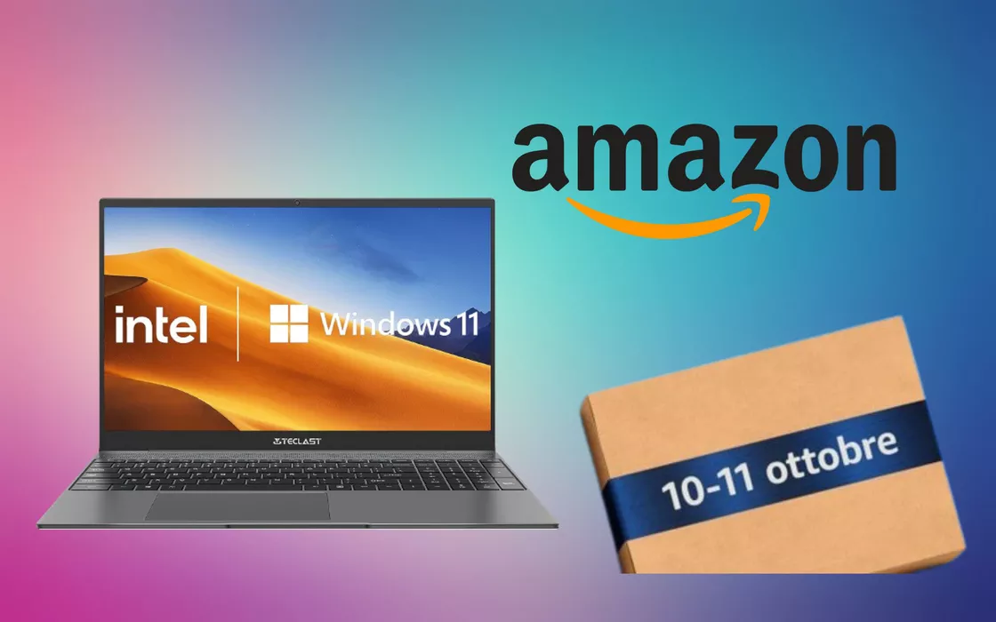 Il PC portatile di TECLAST costa pochissimo, offerta lampo su Amazon