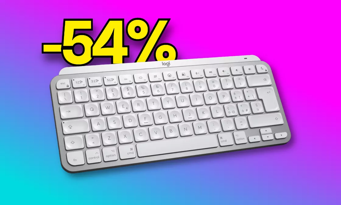 Logitech: la tastiera premium per Mac è scontata del 54% su Amazon