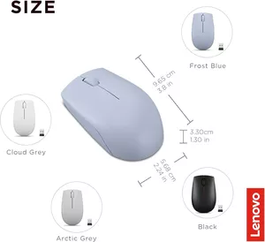 Mouse Lenovo 300 Compact - Dimensioni