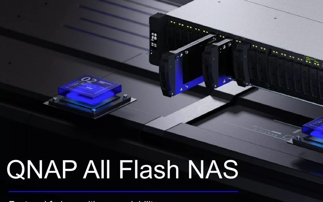 QNAP presenta un NAS all-flash a doppia CPU: TDS-h2489FU