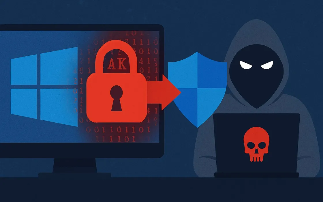 Windows 10 e 11 sotto attacco: così il ransomware Akira spegne Defender con driver legittimi