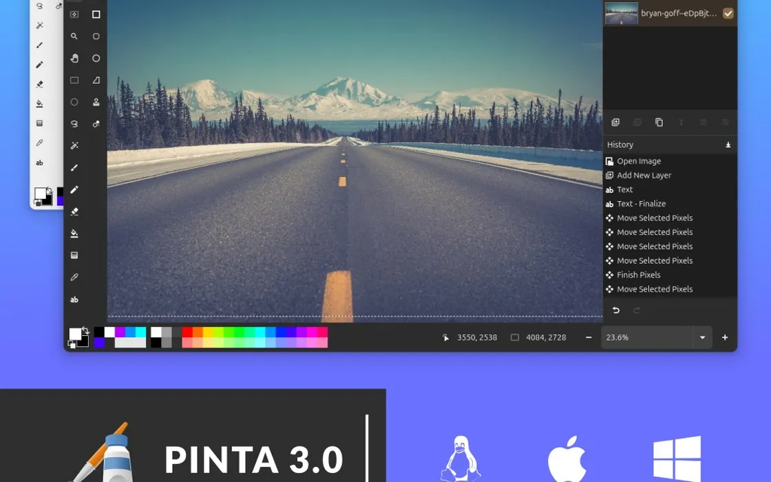 Arriva Pinta 3.0, alternativa leggera a Paint.NET e GIMP