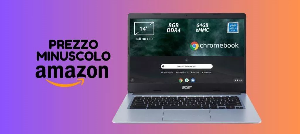 Acer Chromebook a MENO di 200 euro, solo oggi su Amazon!