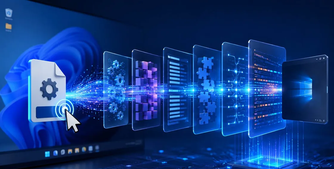Cosa succede davvero quando fai doppio clic su un file EXE in Windows