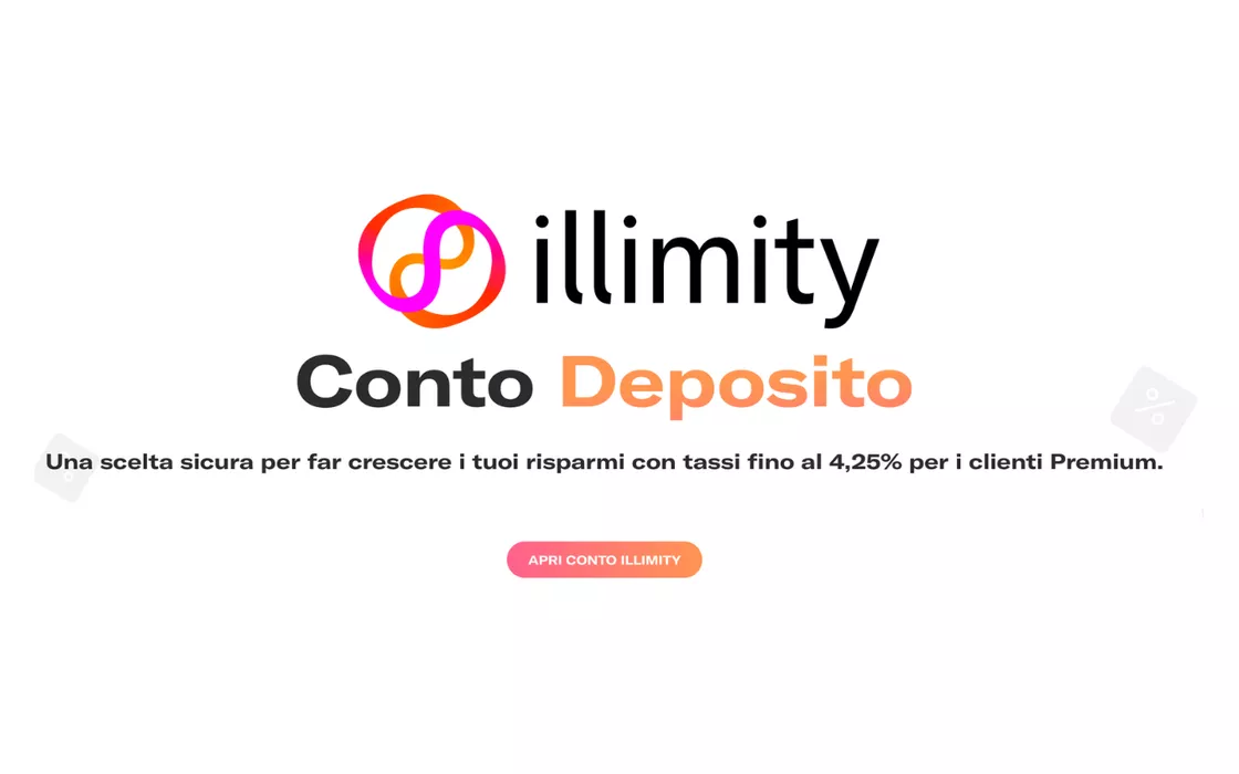 Conto deposito Illimity, il tasso d'interesse è RECORD: 4,25%