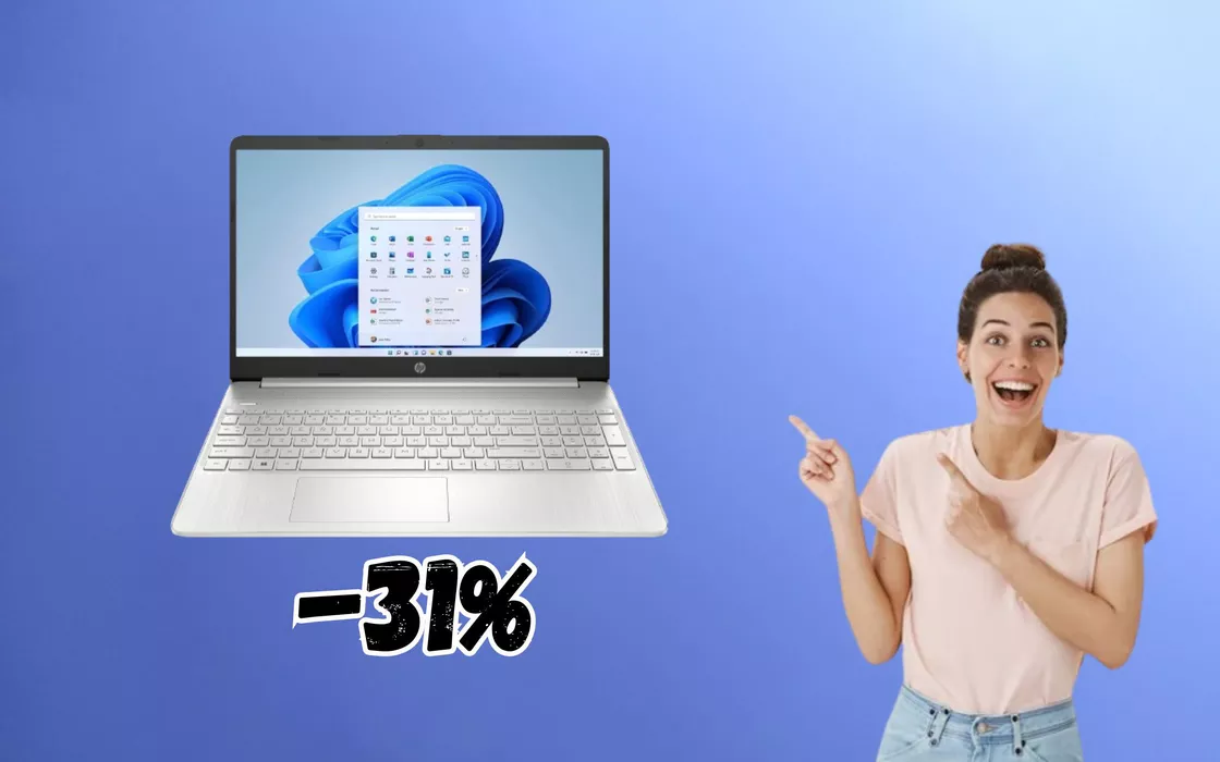Il notebook HP con Ryzen 5 torna FINALMENTE in sconto con il 31%