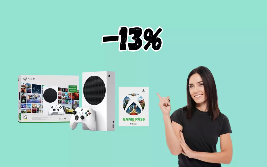 SUPER BUNDLE, la Xbox Series S in sconto con 3 mesi GRATIS di Game Pass