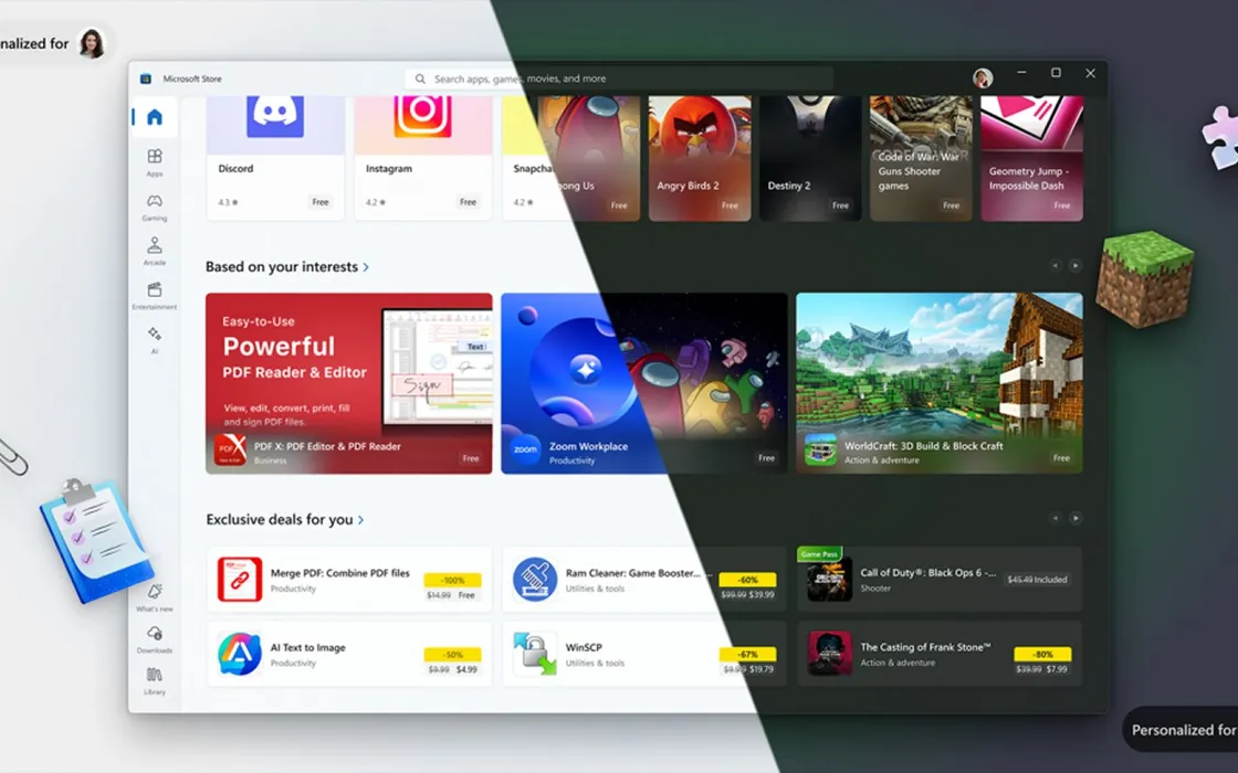 Microsoft Store 2025: intelligenza artificiale, personalizzazione e integrazione profonda in Windows