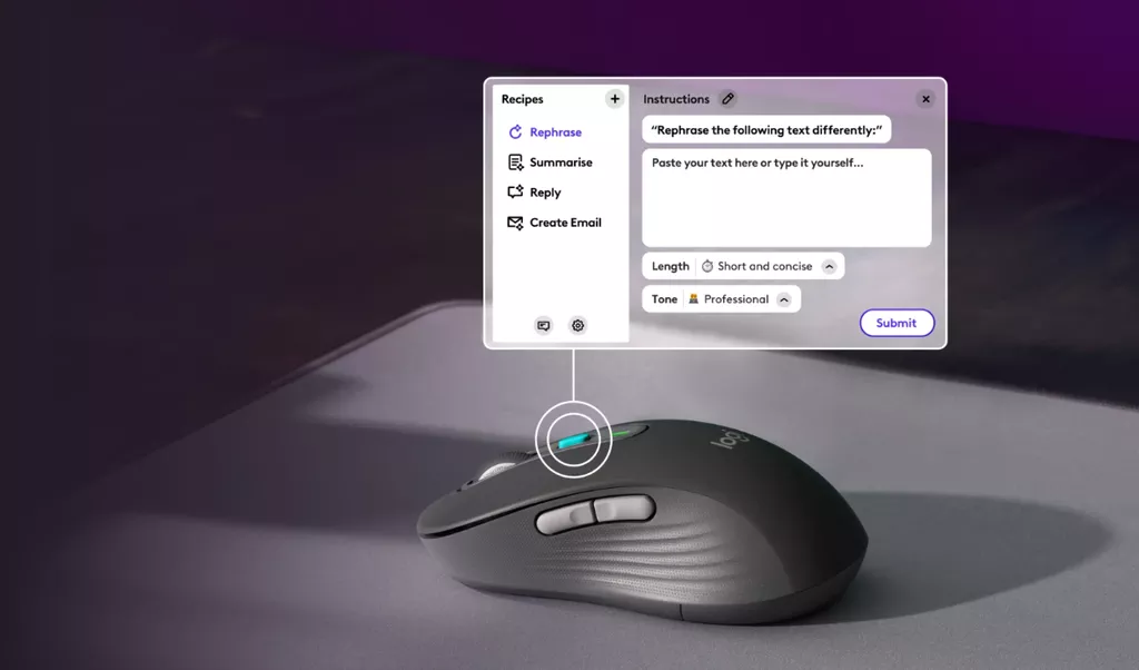 Logitech Mouse con tasto AI
