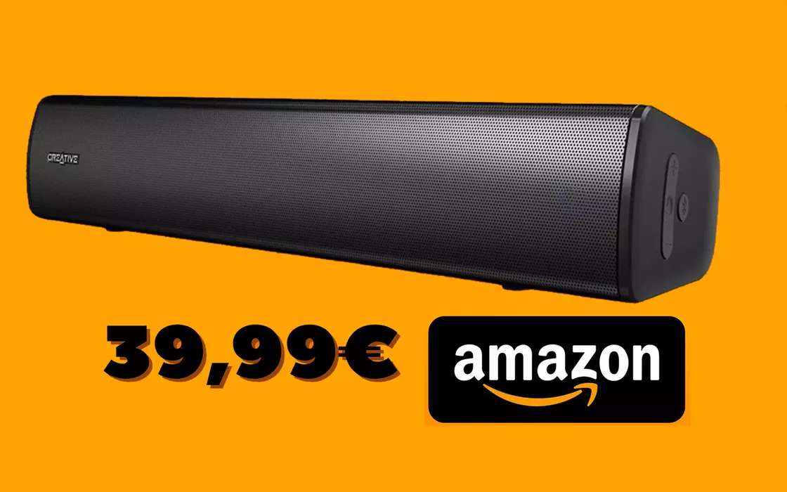 Soundbar potentissima scontatissima su Amazon con coupon da 20€