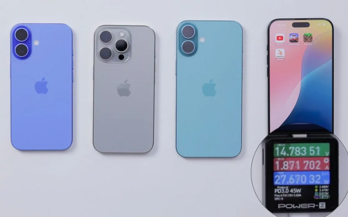 iPhone 16 Pro Max e 16 Plus: la batteria è migliorata molto, ecco i dati dei test