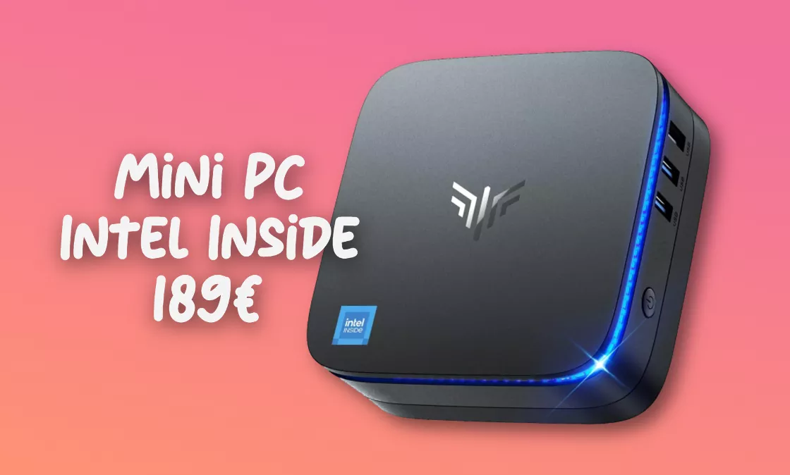 Solo 189€ per questo mini PC con chip Intel e 16GB di RAM (-34%)