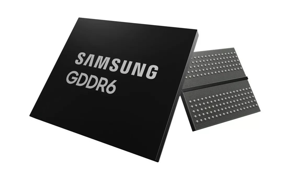 Samsung presenta le nuove memorie DRAM GDDR6 a 24 Gbps per le schede grafiche