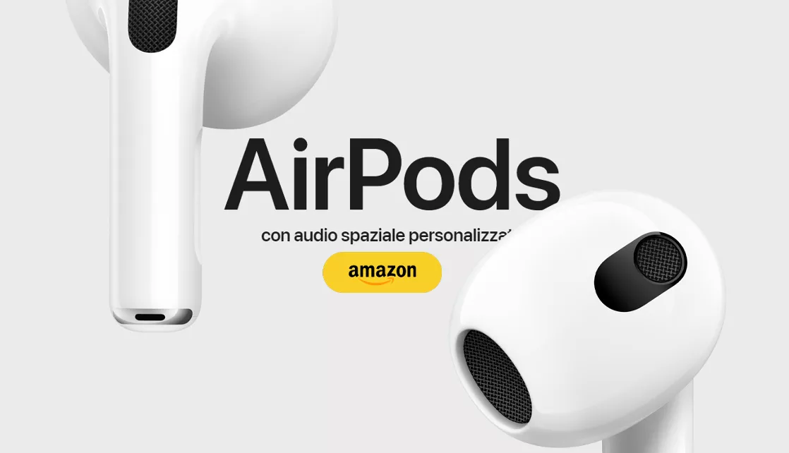 AirPods 3ª Gen MagSafe ad un prezzo MAI VISTO su Amazon