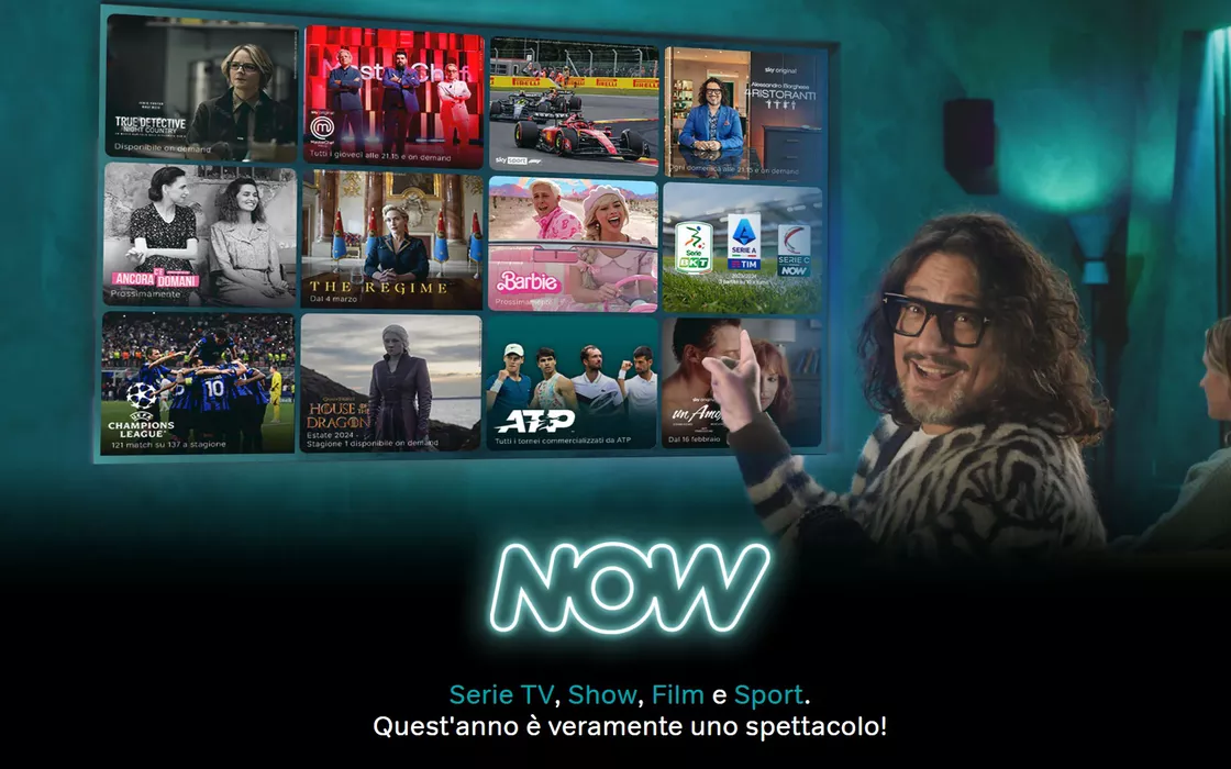 Tutta la programmazione Sky è su NOW: come accedervi da 6,99 €/mese