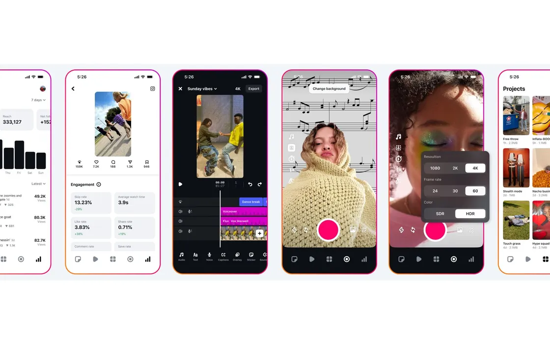 Edits: siamo tutti Creator con la nuova app gratis di Meta