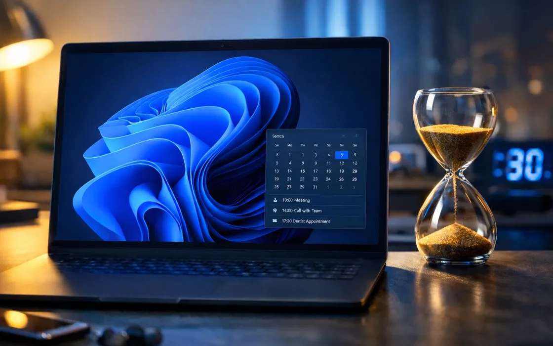 Windows 11 rinvia la nuova agenda nella Taskbar dopo le critiche a WebView