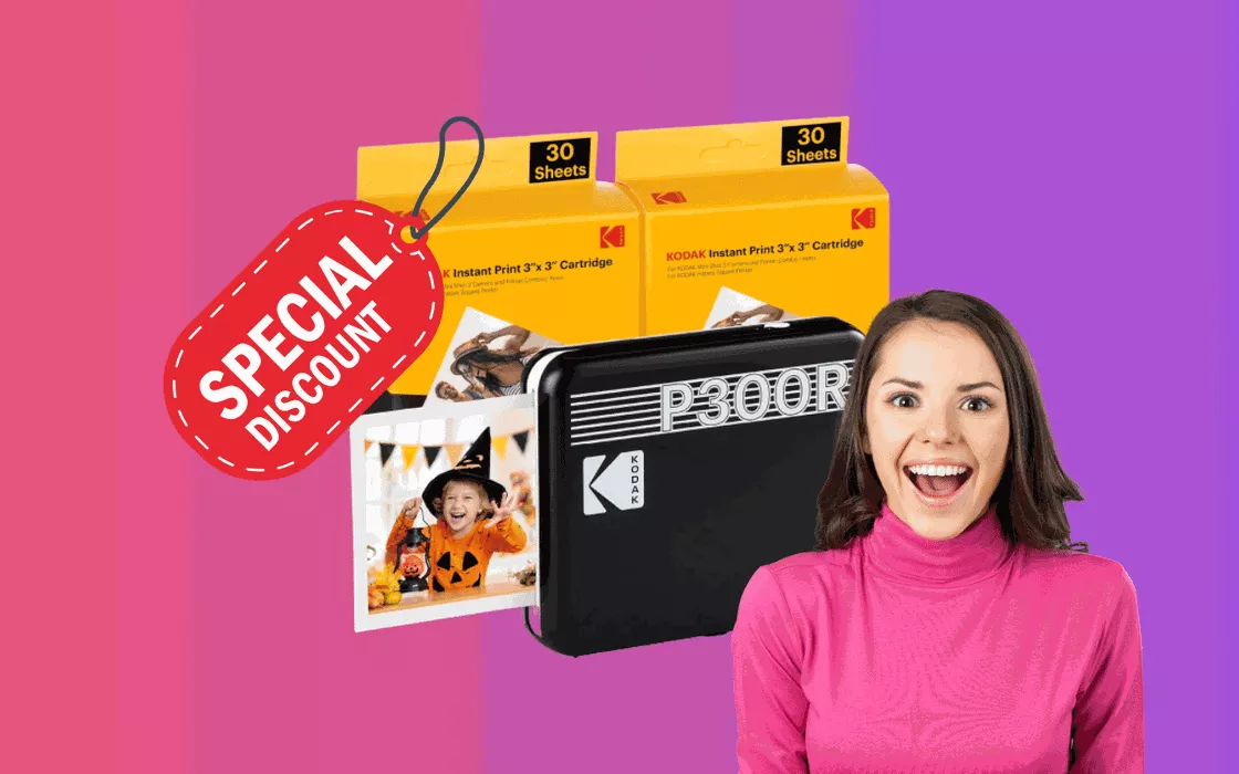 Stampante fotografica Kodak oggi SVENDUTA su Amazon: prezzo davvero RIDICOLO