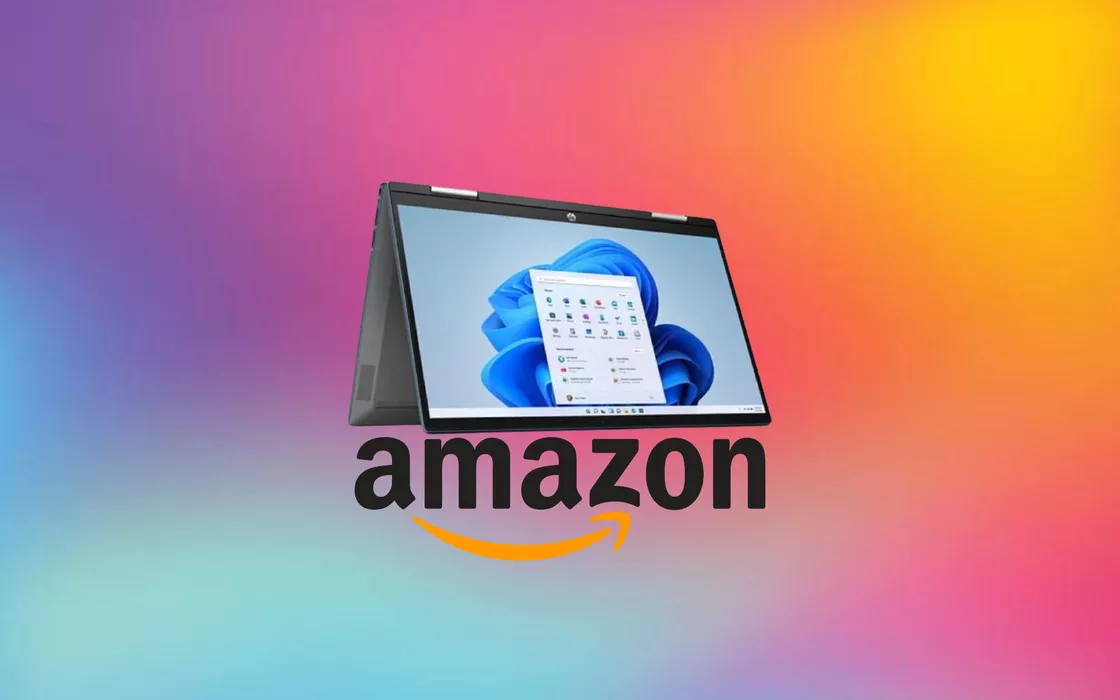 Notebook HP Pavilion x360 convertibile SOTTOCOSTO su Amazon (-7%)