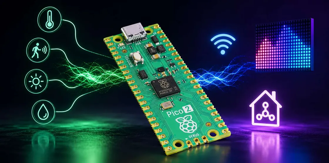 Raspberry Pi Pico 2 e Rust sorprendono: sensori, grafica, WiFi e Matter in un solo progetto