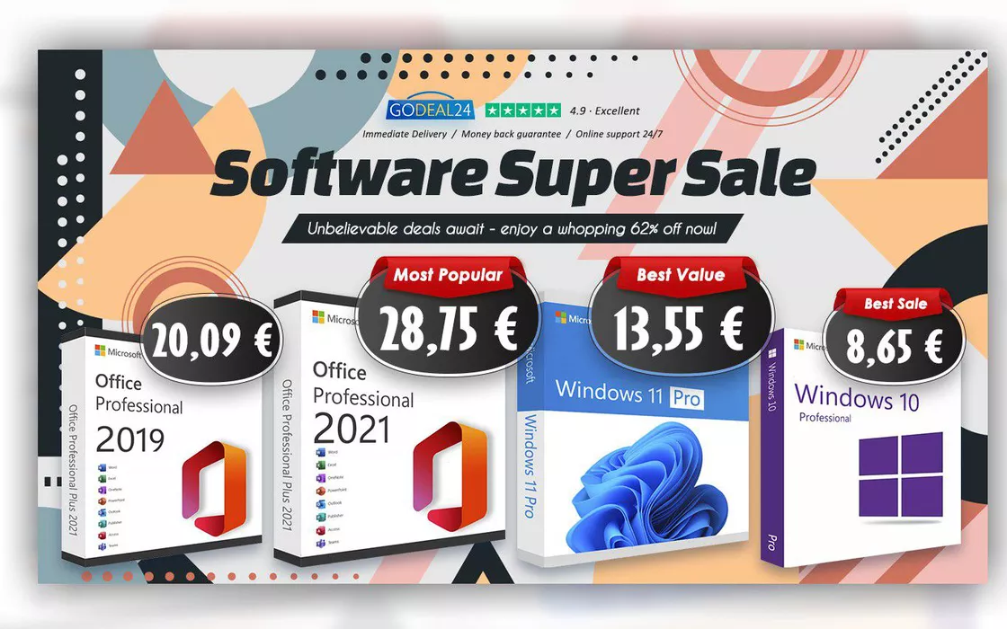 I super saldi software sono tornati: Microsoft Office 2021 Pro Plus a vita a soli 28,75€!